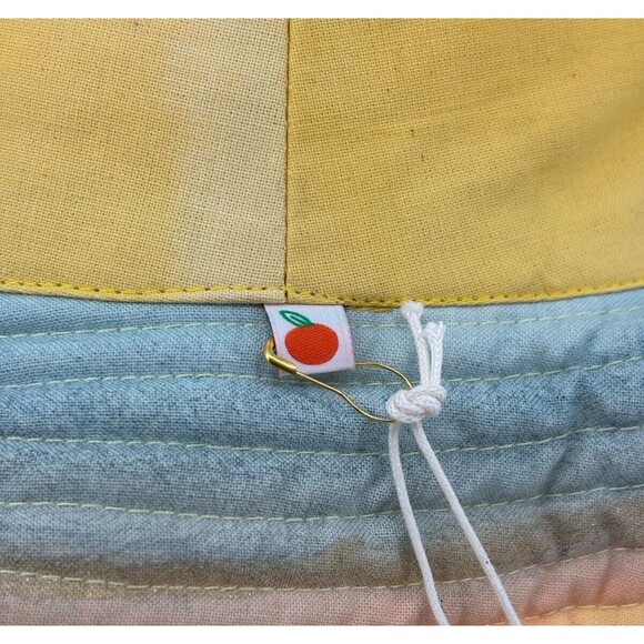 Romualda Planet Gran Venus Bucket Hat Yellow Pink Blue Made In Spain NWT - Picture 7 of 12